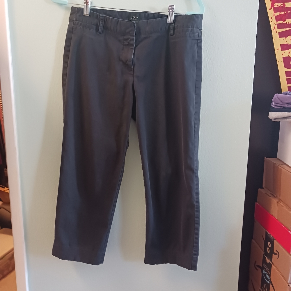 Black J.Crew Stretch Khakis Pants | 6 Petite CityFit